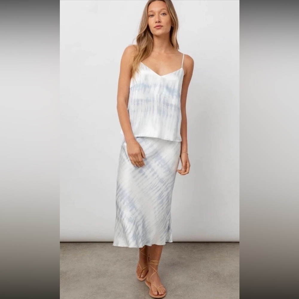 SOLD OUT Rails Paola Satin Camisole Blue Tide Tie Dye NWT Small